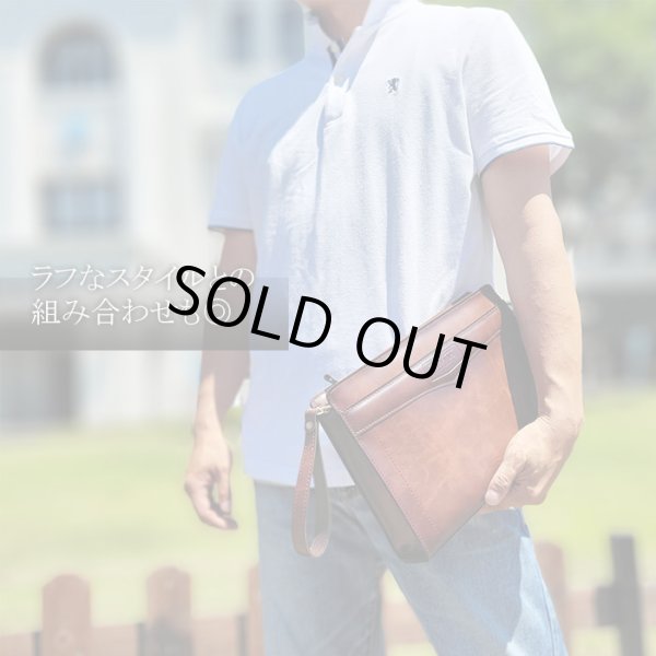 クラッチバッグ日本製レトロセカンドバッグメンズブランドBRELIOUS25923アンティーク調セカンドポーチお散歩お出掛け通勤冠婚葬祭鞄倶楽部