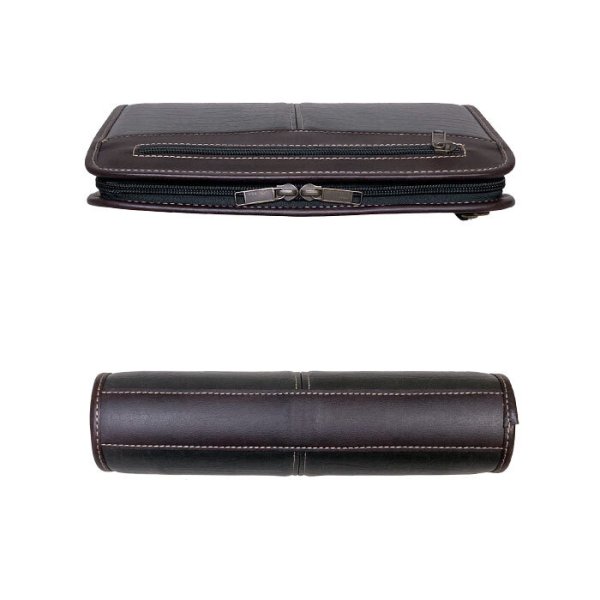 セカンドバッグメンズポーチクラッチバッグ小さめブランドCRADLERIVER25952大開き黒3方チャックストラップ付冠婚葬祭鞄倶楽部