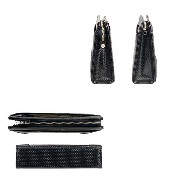 画像12: クラッチバッグ セカンドバッグ メンズ 日本製 豊岡製鞄 ブランド J.C HAMILTON 25961 カジュアル フォーマル 冠婚葬祭 黒 小さめ 横型 軽量 ギフト プレゼント 鞄倶楽部 (12)