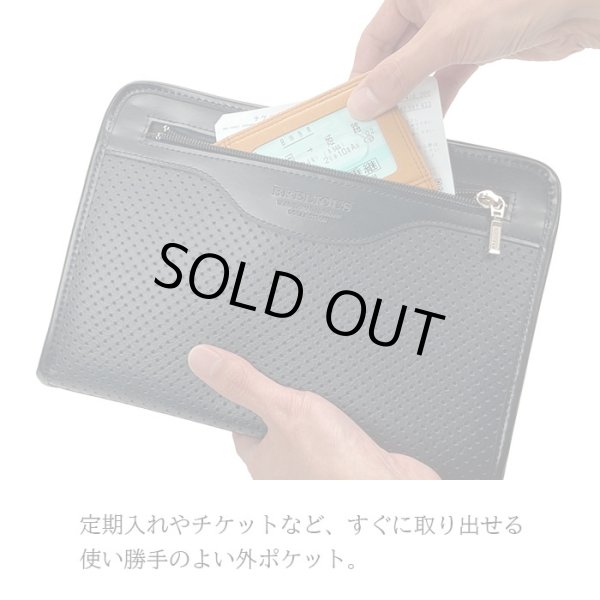 画像11: セカンドバッグ クラッチバッグ ポーチ 豊岡製 日本製 26cm 普通サイズ 持ち手付き 軽量 A5用紙対応 ブランド BRELIOUS　ブレリアス 25964 カード収納 冠婚葬祭 お出かけ お散歩 鞄倶楽部 (11)