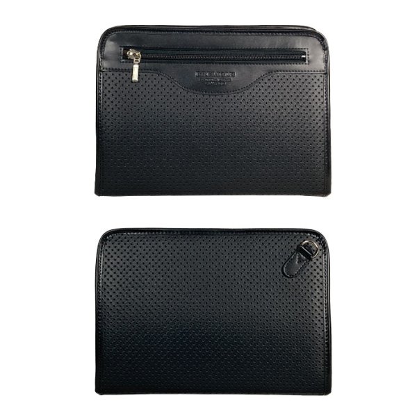 画像12: セカンドバッグ クラッチバッグ ポーチ 豊岡製 日本製 26cm 普通サイズ 持ち手付き 軽量 A5用紙対応 ブランド BRELIOUS　ブレリアス 25964 カード収納 冠婚葬祭 お出かけ お散歩 鞄倶楽部 (12)