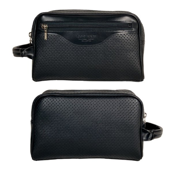 画像12: セカンドバッグ クラッチバッグ ポーチ Wファスナー 豊岡製 日本製 25cm 2層式 持ち手付き 軽量 ブランド BRELIOUS ブレリアス 25965 カード収納 冠婚葬祭 お出かけ お散歩 鞄倶楽部 (12)