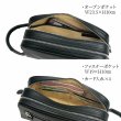 画像12: セカンドバッグ ポーチ クラッチバッグ メンズ 2層式 本牛革 ソフトレザー ブランド HAMILTON 25967 YKKファスナー 外出 Wファスナー お散歩 冠婚葬祭 黒 持ち手 鞄倶楽部 (12)