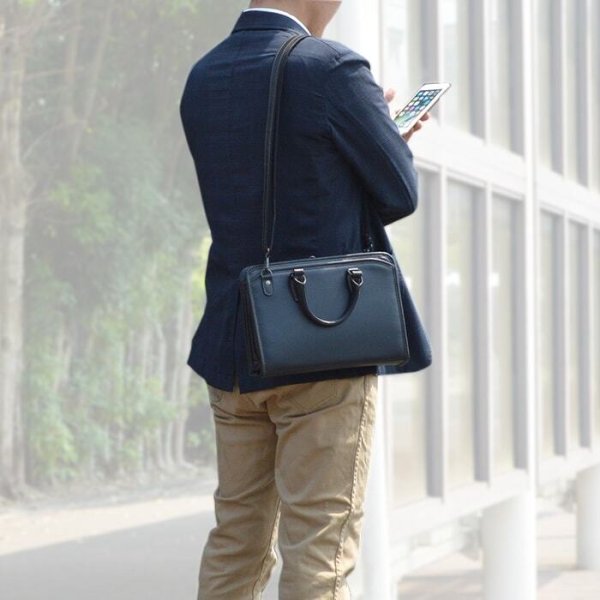ビジネスバッグミニブリーフケースメンズ小さめセカンドポーチブランドBRELIOUSブレリアス#26689A5ファイル日本製豊岡ショルダーベルト使い易い大開き通勤通学お出掛け鞄倶楽部平野(株)