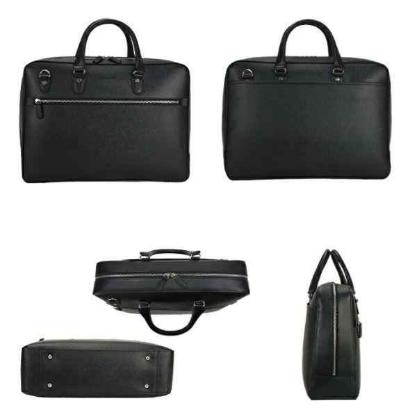 ブリーフケースビジネスバッグメンズレディースB4対応水汚れに強いサフィアーノレザー調横型厚マチ大容量ブランドHAMILTON26708通勤通学鞄倶楽部