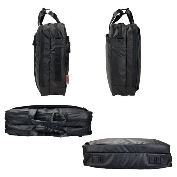 画像16: ビジネスバッグ メンズ レディース 軽量 A3用紙対応 2層式 ブランド MAGNUM マグナム 26709 ノートPC対応 ショルダーベルト 3Way 黒 横型 通勤 通学 出張 鞄倶楽部 (16)