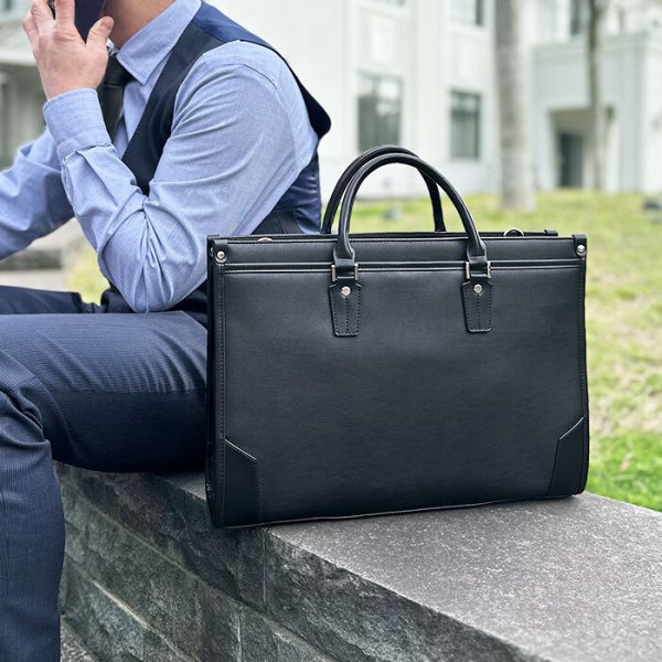 ビジネスバッグブリーフケースA4B42WAYブランドハミルトンHAMILTON26710大開き自立メンズレディース雨汚れに強い黒通勤通学就活鞄倶楽部