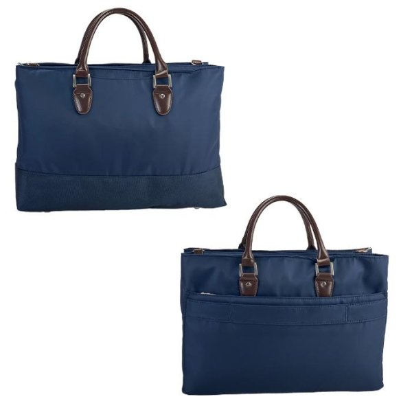 画像14: ビジネスバッグ メンズ レディース 軽量 自立ブリーフケース 3層 ブランド GRAFIT 26714 大容量 ショルダー B4用紙サイズ対応 キャリーオン タブレット対応 横型 大開 通勤 通学 鞄倶楽部 (14)