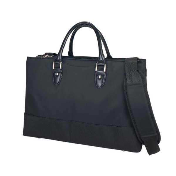 画像17: ビジネスバッグ メンズ レディース 軽量 自立ブリーフケース 3層 ブランド GRAFIT 26714 大容量 ショルダー B4用紙サイズ対応 キャリーオン タブレット対応 横型 大開 通勤 通学 鞄倶楽部 (17)