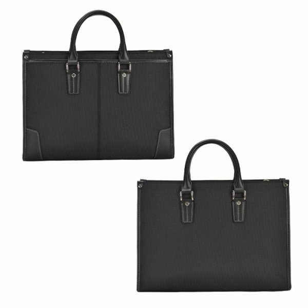 画像15: ビジネスバッグ a4 自立 軽量 大容量 ブリーフケース メンズ レディース 2way ブランド HAMILTON 26723 ショルダー 2層式 大開き 通勤 通学 就活 鞄倶楽部 (15)