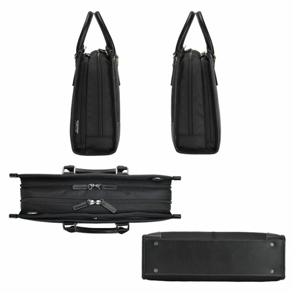 画像16: ビジネスバッグ a4 自立 軽量 大容量 ブリーフケース メンズ レディース 2way ブランド HAMILTON 26723 ショルダー 2層式 大開き 通勤 通学 就活 鞄倶楽部 (16)