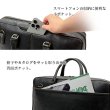 画像10: ビジネスバッグ レトロ調 ブリーフケース メンズ B4 大容量 タブレット収納 2WAY ブランド BRELIOUS 26726 通勤 営業 (10)