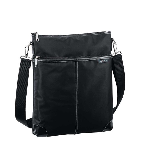 画像19: ショルダーバッグ 高密度ナイロン ブリーフバッグ 薄マチ 大き目 軽量 ブランド PHILIPE LANGLET 33771 A4ファイル対応 縦型 肩掛け 旅行 お散歩 お出掛け 通学 通勤 鞄倶楽部 (19)