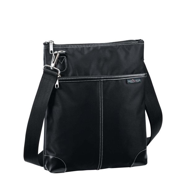 画像18: ショルダーバッグ 高密度ナイロン ブリーフバッグ 薄マチ 軽量 ブランド PHILIPE LANGLET 33772 B5用紙 対応 縦型 肩掛け 旅行 お散歩 お出掛け 通学 通勤 鞄倶楽部 (18)