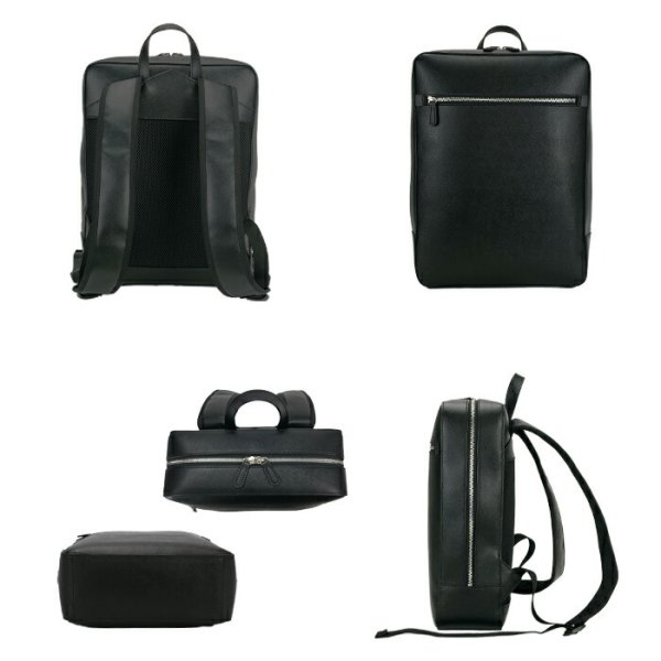 リュックサックビジネスバッグ水汚れに強いデイパックメンズレディースB4対応サフィアーノレザー調縦型大容量HAMILTON42584通勤通学鞄倶楽部