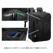 画像8: ビジネスリュック ビジネスバッグ バックパック B4 A4 ブランド MAGNUM 42604 大容量 軽量 多機能 ジャバラ 2ルーム PC タブレット対応 21L キャリーオン 通勤 通学 自転車通勤 出張 (8)