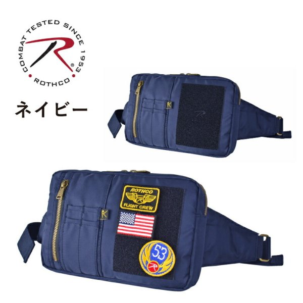 ウエストバッグボディーバッグミニショルダーパッチワッペン小型ブランドROTHCOロスコ45078軽量スポーツ旅行お出掛け外出ウォーキングゴルフお散歩