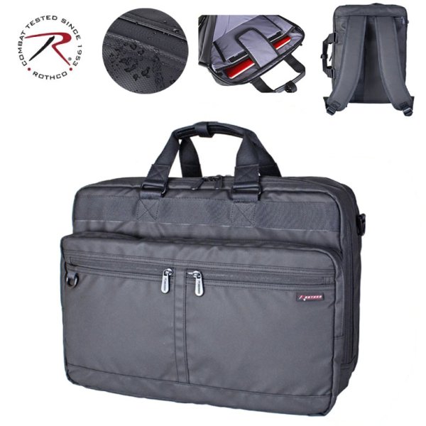 画像1: ビジネスバッグ リュック メンズ ショルダーバッグ 3way 2ルーム ブランド ROTHCO ロスコ 45087 耐水 止水ファスナー エクスパンド機能 防汚 軽量 消臭 A4・B4ファイル対応 ノートPC収納 キャリーオン 通勤 通学 (1)