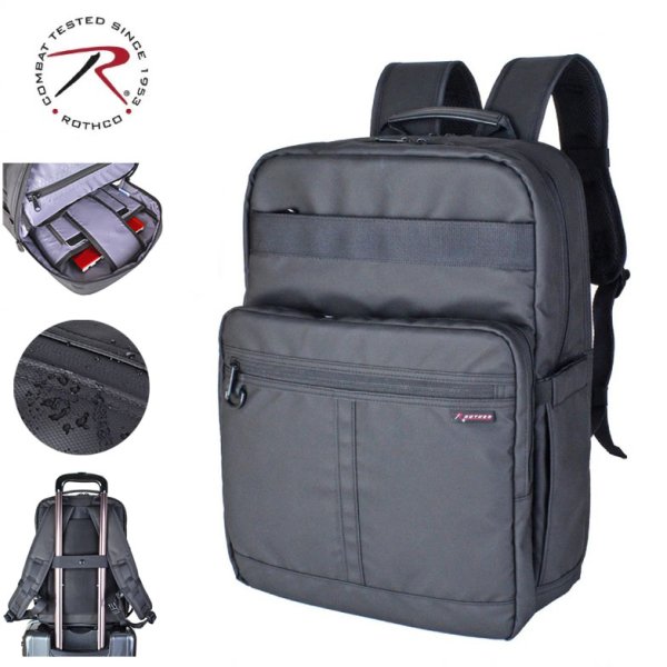 画像1: ビジネスリュック ビジネスバッグ D-バッグ 2ルーム ブランド ROTHCO ロスコ 45089 耐水 止水ファスナー 防汚 軽量 消臭 A4・B4ファイル対応 ノートPC収納 キャリーオン パソコンバッグ 手提げ 通勤 通学 (1)