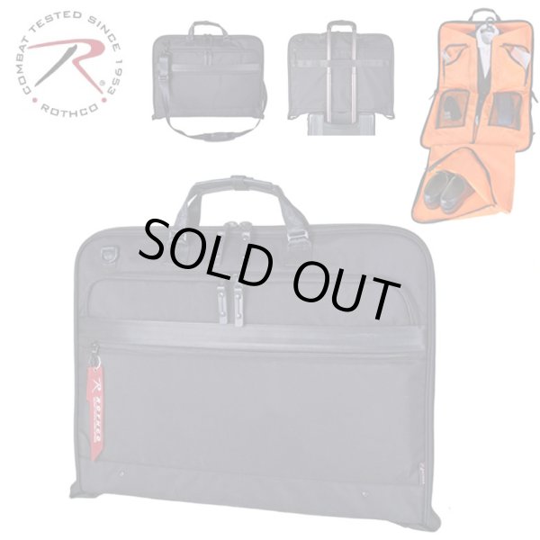 画像1: ハンガーケース ガーメントバッグ 着替え持ち運び 礼服 スーツ収納 背広入れ バッグ ショルダー 2way 撥水 キャリーオン 軽量 スタイリッシュ ブランド ROTHCO ロスコ 45091 A3 冠婚葬祭 出張 (1)