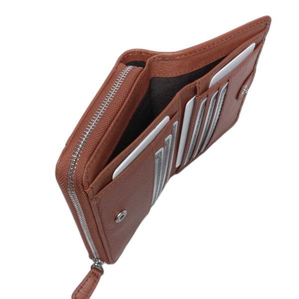 サイフ二つ折り深札入れ財布本革ブランドEDWIN[エドウィン]510656山羊革ゴートレザーウォレット大きいラウンドファスナー小銭入れカードポケットギフトプレゼント