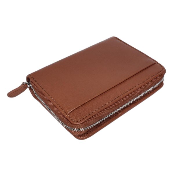 サイフ二つ折り深札入れ財布本革ブランドEDWIN[エドウィン]510656山羊革ゴートレザーウォレット大きいラウンドファスナー小銭入れカードポケットギフトプレゼント