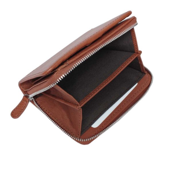 サイフ二つ折り深札入れ財布本革ブランドEDWIN[エドウィン]510656山羊革ゴートレザーウォレット大きいラウンドファスナー小銭入れカードポケットギフトプレゼント