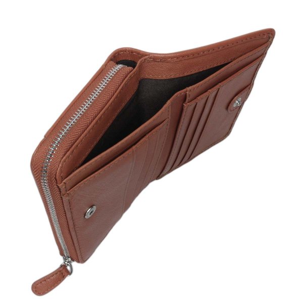 サイフ二つ折り深札入れ財布本革ブランドEDWIN[エドウィン]510656山羊革ゴートレザーウォレット大きいラウンドファスナー小銭入れカードポケットギフトプレゼント