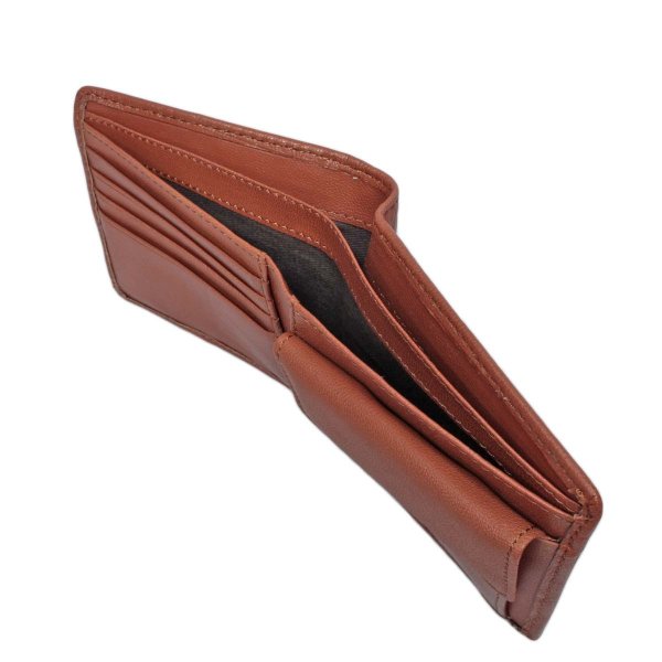 サイフ二つ折り財布小銭入れ付き本革メンズブランドEDWIN[エドウィン]山羊革ゴートレザーウォレットギフトプレゼント