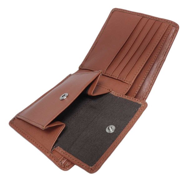 サイフ二つ折り財布小銭入れ付き本革メンズブランドEDWIN[エドウィン]山羊革ゴートレザーウォレットギフトプレゼント