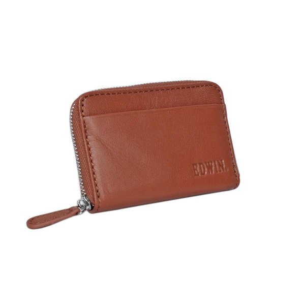 財布小銭入れサイフカード収納本革メンズレディースサイフブランドEDWIN[エドウィン]510658山羊革ゴートレザーウォレットラウンドファスナー式ギフトプレゼント