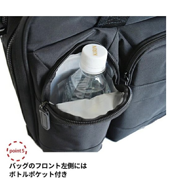 ビジネスバッグメンズレディース軽量A4ファイル対応2層式ブランドSAXON5201モバイル対応キャリーオンマチ拡張機能ショルダーベルト2Way黒横型通勤通学出張