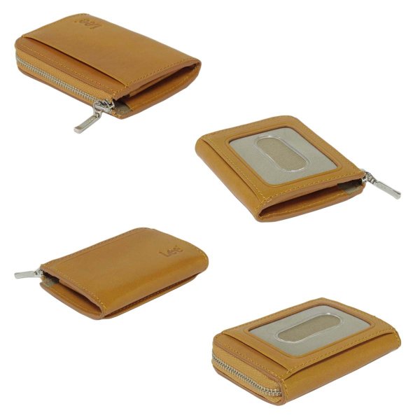 財布パスケース付き小銭入れ本革ブランドメンズサイフLee[リー]No:520236イタリアンレザーL字ファスナー式ギフトプレゼント※メール便でお届けします※