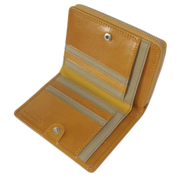 財布二つ折り深札入れブランドメンズサイフ本革Lee[リー]No:520266イタリアンレザーウォレットラウンドファスナー小銭入れカードポケットギフトプレゼント