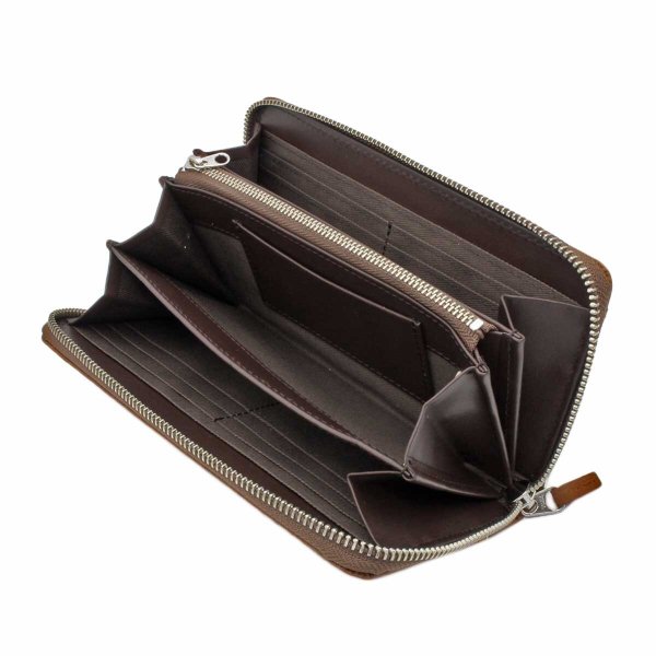 財布束入れウォレットブランドメンズレディースサイフ牛革Lee[リー]No:520526ラウンドファスナーレザーおしゃれなステッチファスナー小銭入れカードポケットギフトプレゼントサステナブル