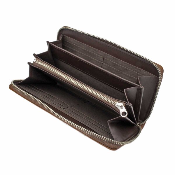 財布束入れウォレットブランドメンズレディースサイフ牛革Lee[リー]No:520526ラウンドファスナーレザーおしゃれなステッチファスナー小銭入れカードポケットギフトプレゼントサステナブル