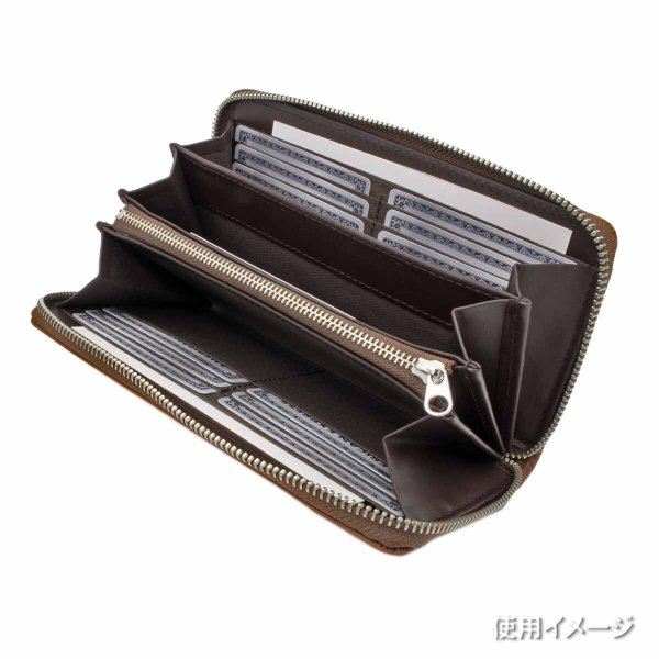 財布束入れウォレットブランドメンズレディースサイフ牛革Lee[リー]No:520526ラウンドファスナーレザーおしゃれなステッチファスナー小銭入れカードポケットギフトプレゼントサステナブル