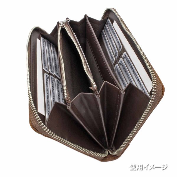 財布束入れウォレットブランドメンズレディースサイフ牛革Lee[リー]No:520526ラウンドファスナーレザーおしゃれなステッチファスナー小銭入れカードポケットギフトプレゼントサステナブル