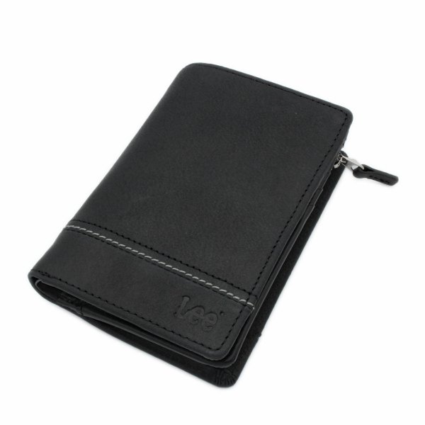 財布二つ折り深札入れブランドメンズレディースサイフ牛革Lee[リー]No:520527レザーおしゃれなステッチウォレットＬ字ファスナー大型小銭入れカードポケットギフトプレゼントサステナブル