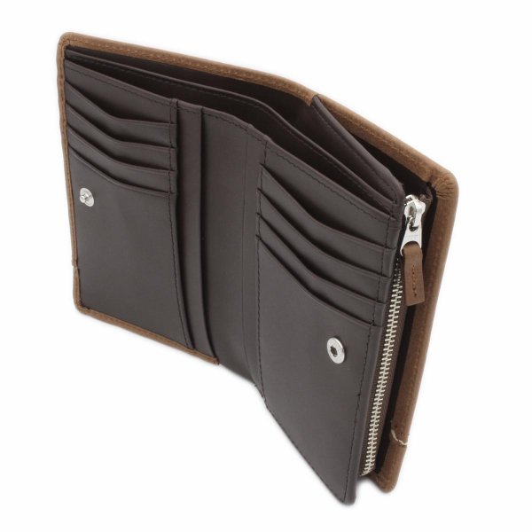 財布二つ折り深札入れブランドメンズレディースサイフ牛革Lee[リー]No:520527レザーおしゃれなステッチウォレットＬ字ファスナー大型小銭入れカードポケットギフトプレゼントサステナブル