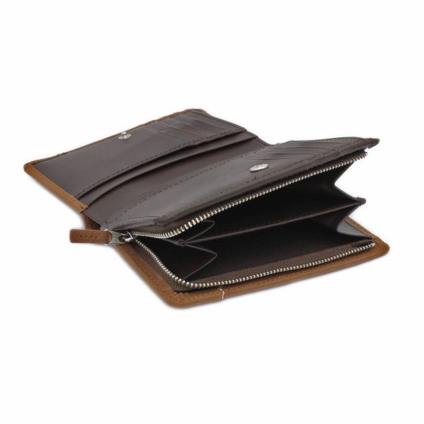 財布二つ折り深札入れブランドメンズレディースサイフ牛革Lee[リー]No:520527レザーおしゃれなステッチウォレットＬ字ファスナー大型小銭入れカードポケットギフトプレゼントサステナブル