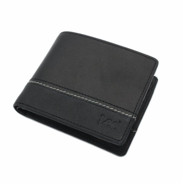 財布二つ折り小銭入れ付き牛革ブランドメンズおしゃれなステッチサイフLee[リー]No:520529レザーウォレットギフトプレゼントサステナブル