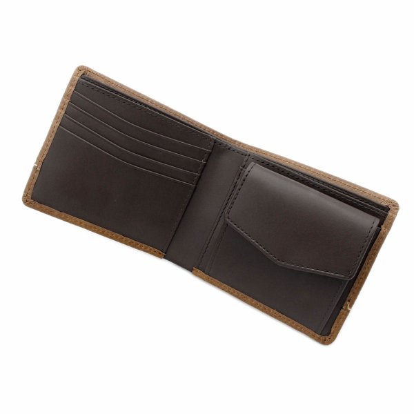 財布二つ折り小銭入れ付き牛革ブランドメンズおしゃれなステッチサイフLee[リー]No:520529レザーウォレットギフトプレゼントサステナブル