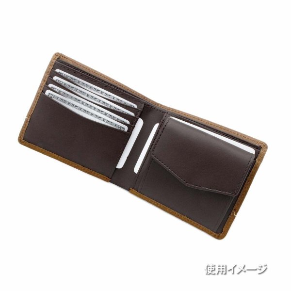 財布二つ折り小銭入れ付き牛革ブランドメンズおしゃれなステッチサイフLee[リー]No:520529レザーウォレットギフトプレゼントサステナブル