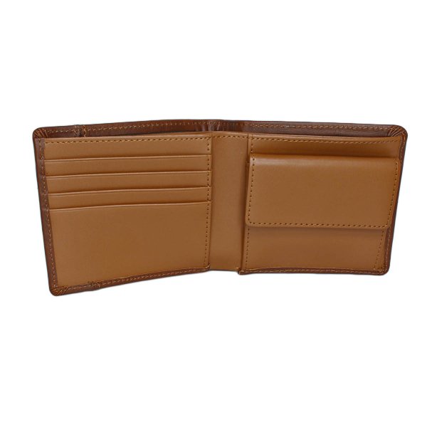 財布二つ折り小銭入れ付き牛革メンズおしゃれなクロスステッチサイフブランドLee[リー]520695レザーウォレットギフトプレゼント