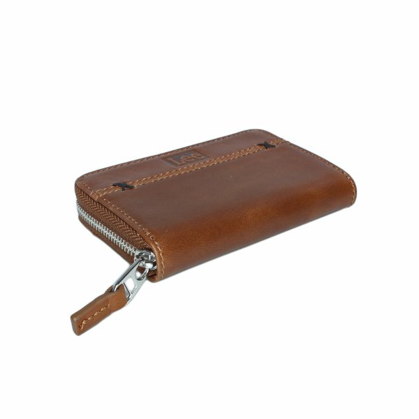 財布小銭入れサイフカード収納本革メンズレディースサイフブランド牛革Lee[リー]520696レザーウォレットラウンドファスナー式ギフトプレゼント