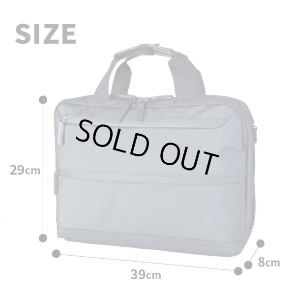 画像9: ビジネスバッグ A4 ショルダーバッグ 2Way メンズ レディース ブランド SAXON 5242 軽量 撥水 防滴 防汚 パソコンバッグ ノートPC 対応 キャリーオン 通勤 通学 就活 (9)