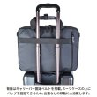 画像9: ビジネスバッグ A4 ビジネスリュック 背負う 持つ ショルダーバッグ 3Way 2ルーム メンズ レディース ブランド SAXON 5243 軽量 撥水 防滴 防汚 パソコンバッグ ノートPC 対応 キャリーオン 通勤 通学 就活 (9)