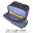 画像3: ビジネスリュック A4 ビジネスバッグ メンズ レディース ブランド SAXON 5244 縦型 2Way ナローリュック 軽量 撥水 防滴 防汚 パソコンバッグ ノートPC 対応 キャリーオン 通勤 通学 就活 (3)