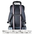 画像8: ビジネスリュック A4 ビジネスバッグ メンズ レディース ブランド SAXON 5244 縦型 2Way ナローリュック 軽量 撥水 防滴 防汚 パソコンバッグ ノートPC 対応 キャリーオン 通勤 通学 就活 (8)